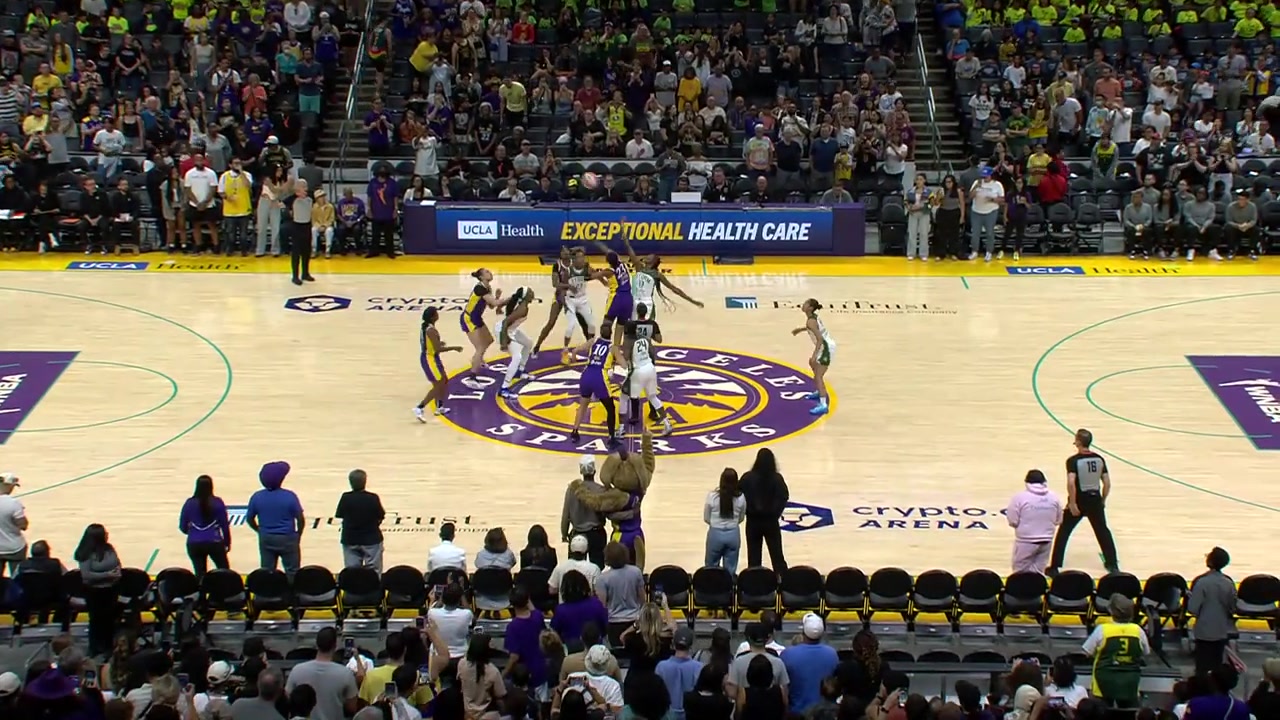 07月17日 WNBA 洛杉矶火花vs西雅图风暴 赛事录像集锦战报