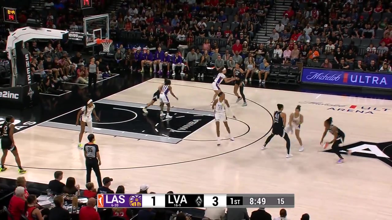 08月19日 WNBA 拉斯维加斯王牌vs洛杉矶火花 视频录像集锦 精彩战报