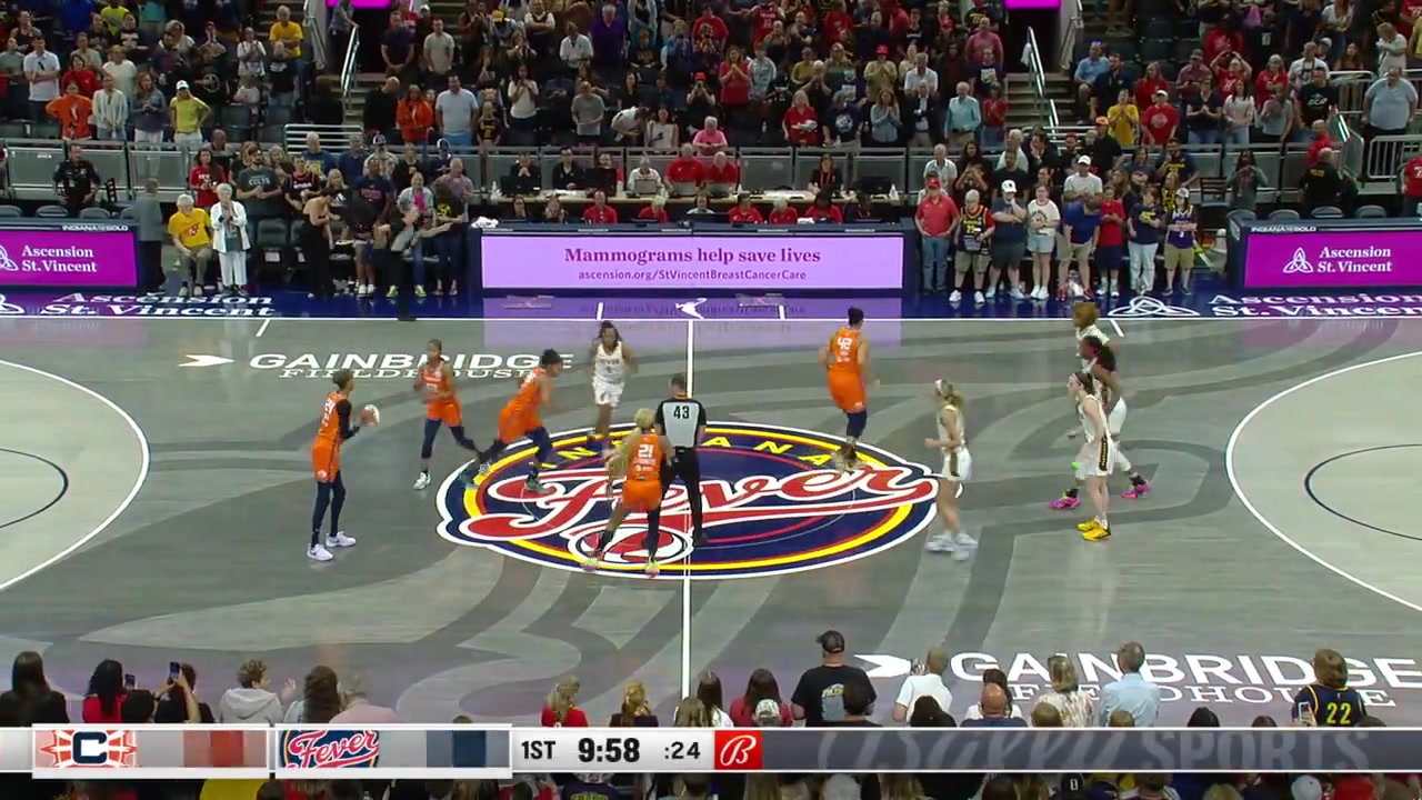 08月29日 WNBA 印第安纳狂热vs康涅狄格太阳 视频录像集锦 精彩战报