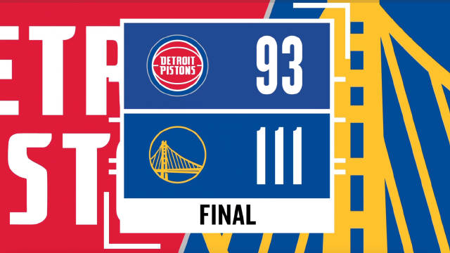10月14日 NBA 勇士vs活塞 视频录像集锦 精彩战报