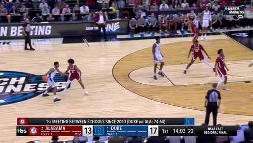 03月30日 NCAA 杜克大学vs阿拉巴马大学 视频录像集锦 精彩战报