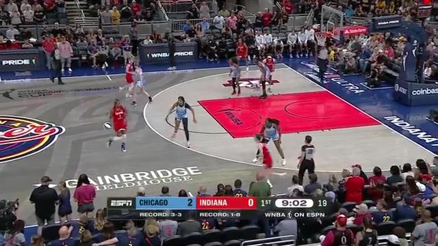 WNBA常规赛 芝加哥天空 70 - 71 印第安纳狂热 全场集锦